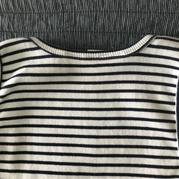 Anthropologie Maeve Blue Stripe Racerback Scoop Neck Tank Top Size XL NWT - Picture 12 of 16